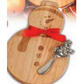 Snowman Cheese Board